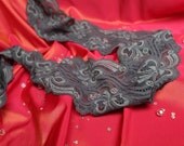 2 shades of grey stretch lace 3 metres only