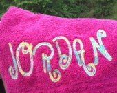 SALE Personalized Fast Dry Beach Towel in Hot Pink Il_170x135