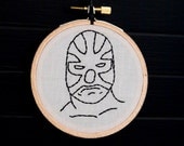 Luchador Embroidered Wall Art.