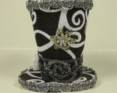 Elegant Swirls Mini Top Hat