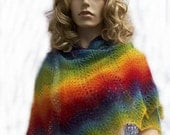 Piece of the rainbow (knitted shawl)