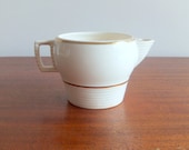 Art Deco Creamer, American Limoges, Hollywood Triumph, Cream & Gold