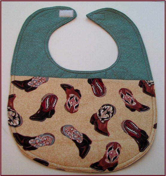 Baby Bib, Cowboy Boots