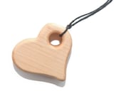 ORGANIC Teething Necklace for Mom & Baby - Modern Heart