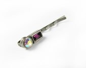 Vintage Aurora Borealis Purple Rhinestone Hair Pin / Purple Wedding Hair Pin - Peigne à Cheveux.