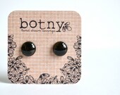 NEW DESIGN Deep Espresso & Dark Chocolate Flaked Mica Brook Earrings