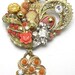 Cluster Cameo Brooch, cameo pin, recycled, upcycled cameo, made with vintage jewelry, cameo jewellery, one of a kind, ooak