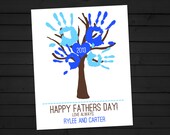 DIY Children's Handprint Tree Custom Father's Day Gift Printable Il_170x135