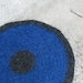 Felt placemat - midnight blue and dark grey - Ocean colors - accent, home decor