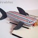Modern Dots Shark by Minnebites / Shark Pencil Case - Shark Bag - Office Organizer - Handmade Fish Zipper Pouch - Gift for Guys