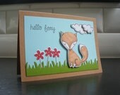 Fox Birthday Card, Get Well Card, Fox Thinking of You Card, Thank You Card