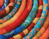 Designer handmade fabric covered necklace cords, jewelry supply, textile jewelry, fabric jewelry, pendant cords- C86