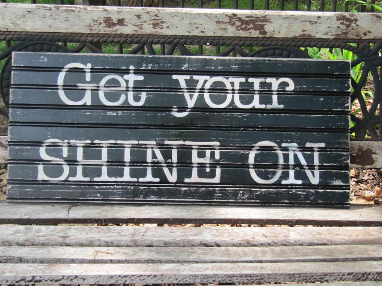 32x14 Repurposed wood sign with quote/song lyrics