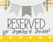 Reserved Listing For Sarah Ramia