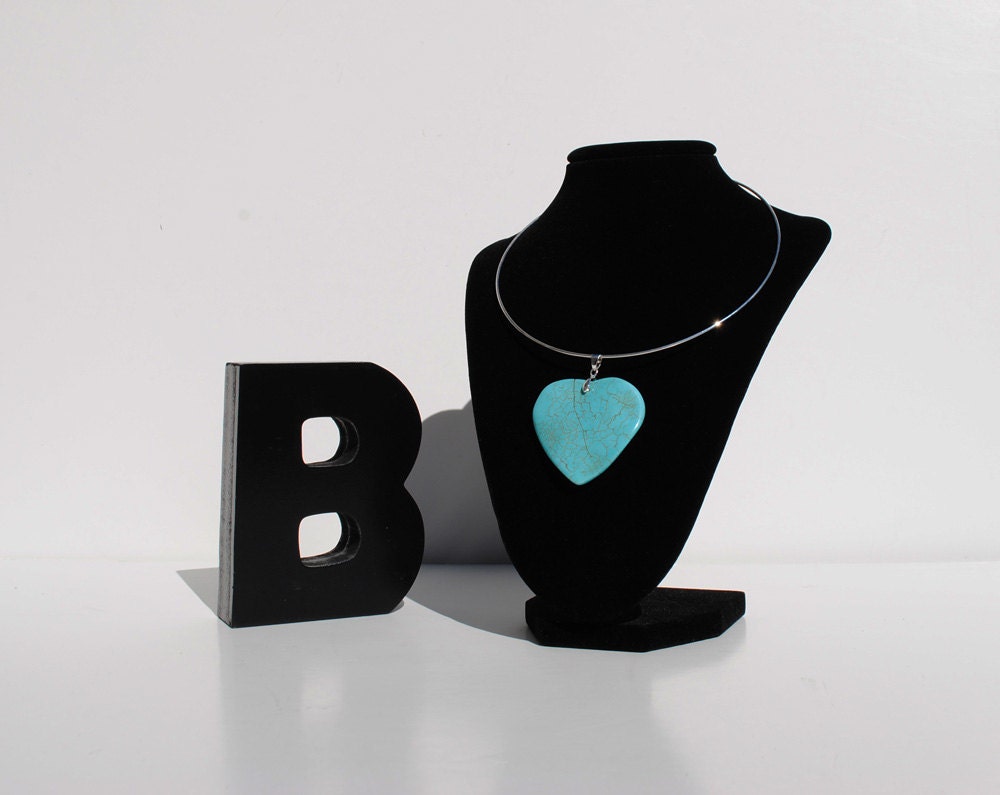 Silver Necklace with Wavy Heart Pendant