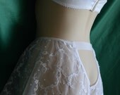 Wedding Bridal Bride Honeymoon Women Underwear Sleepwear  Panties Handmade Lingerie The Boudoir  Tap Pants in White SAMPLE SAlE