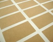 Brown Kraft Labels: 2.375" x 1.25" Set of 36