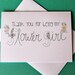 Hand Drawn Flower Girl Thank You Card