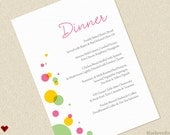 Dinner Menu -  Velvet Script
