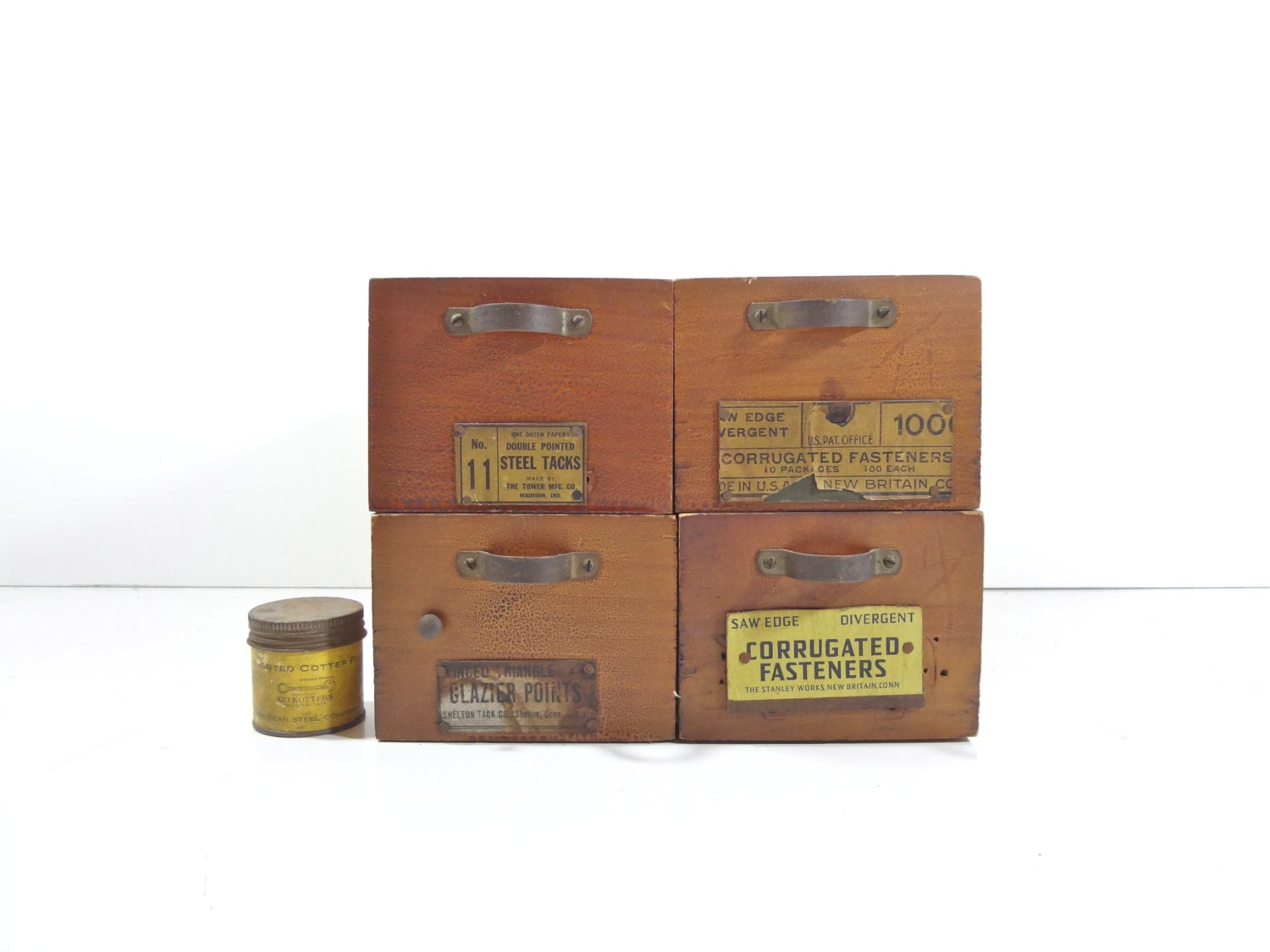 Vintage Wood Shop Drawer / Industrial Wooden Bin