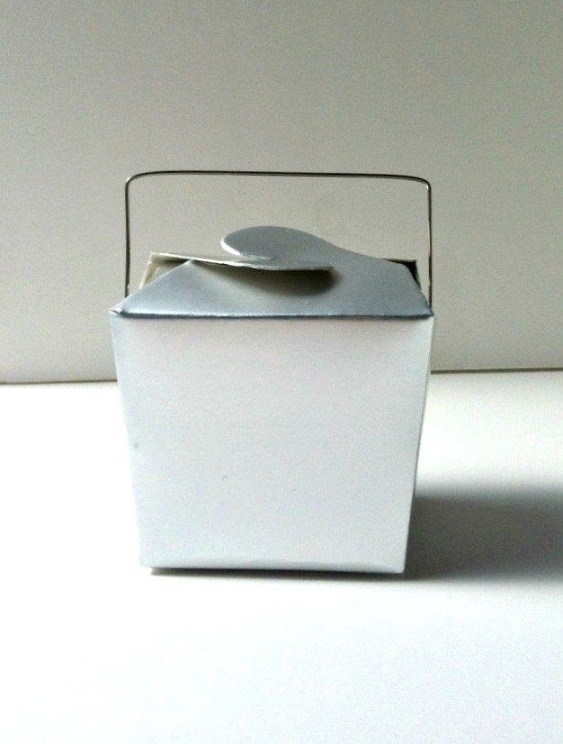 Take Out Favor Boxes, Silver take out boxes, silver favor boxes