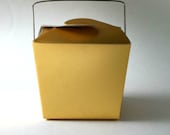 Take Out Favor Boxes, Gold favor boxes, DIY favors, Gold take out boxes from Kiwi Tini