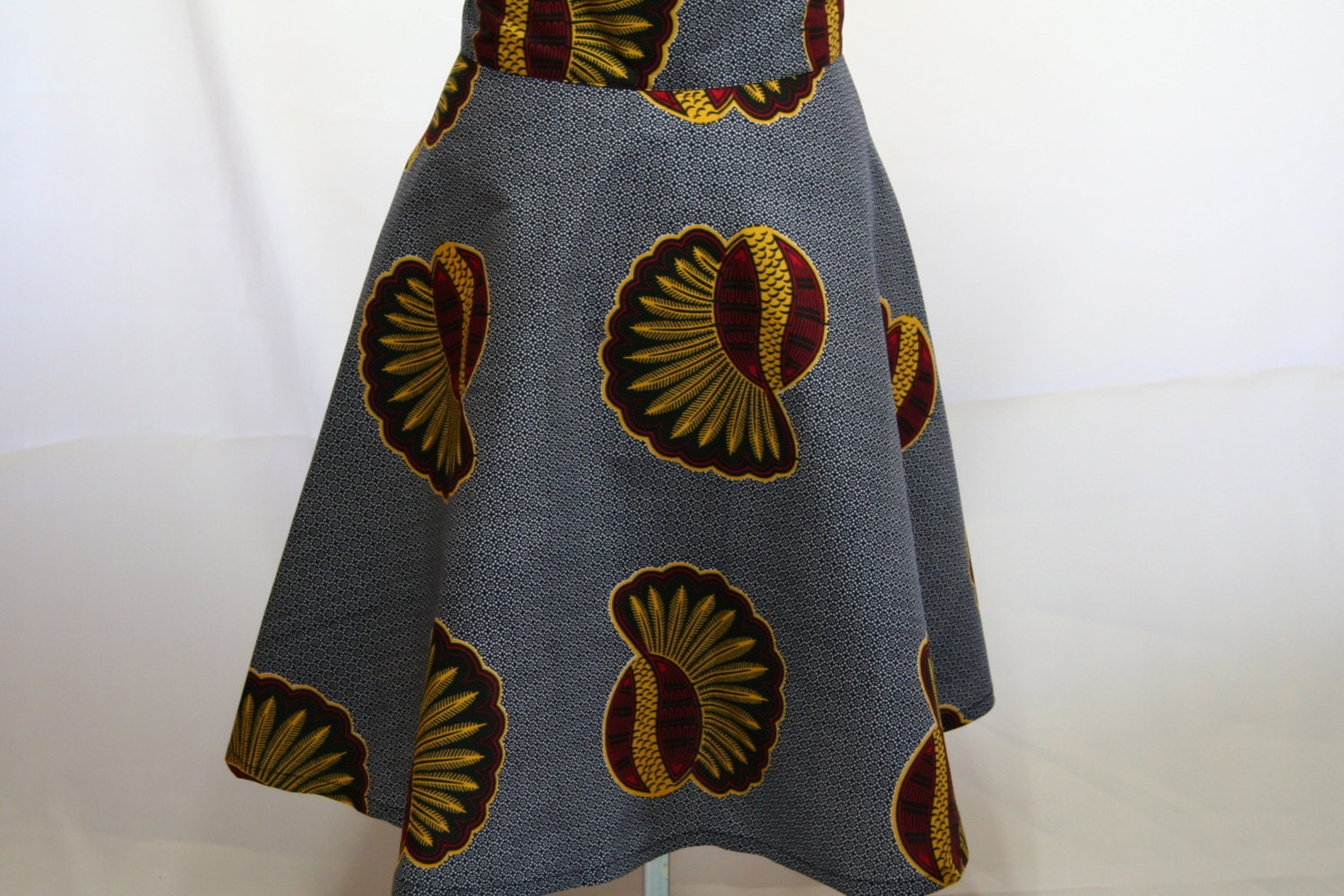 Full Flared Skirt in African Wax