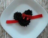 Minnie Mouse Headband or clip- you choose color- red, light pink, hot pink, babies, toddlers, girls, Disney World, Disneyland, Disney Cruise
