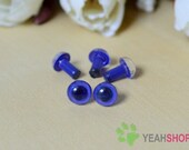 6mm Dark Blue Safety Eyes / Plastic Eyes - 10 Pairs