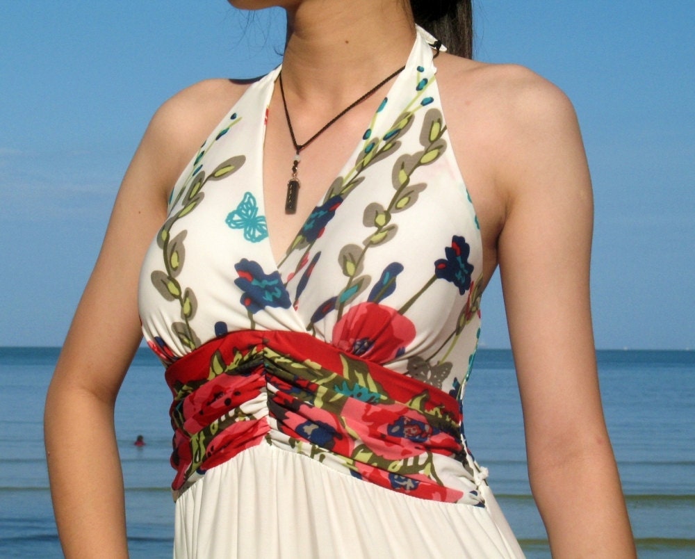 New Elegant Maxi Dress Romance Evening Long Dress Sundress/ Bridesmaid dress/ Wedding Dress