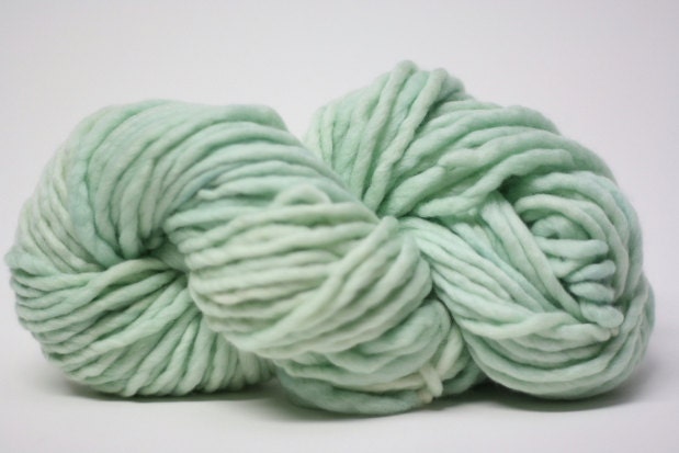 Single Ply sp Super Bulky Yarn  Hand dyed Merino 44sp13001 Mentha