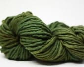 Single Ply sp Super Bulky Yarn  Hand dyed Merino 44sp13002 Olive