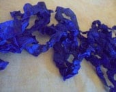 Seam Binding Ribbon Titan Lilac Blue Purple Violet Crinkled Wrinkled Shabby Chic Country Cottage