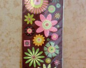 Brenda Walton Neopolitan Floral Embossed Stickers by K and Company-SALE