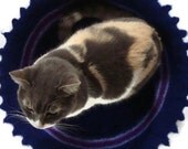 Felted Cat Bed Hand Knit Peruvian Highland Wool Pet Bed - Payden