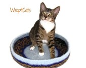 Felted Cat Bed Hand Knit Peruvian Highland Wool Pet Bed - Ushara