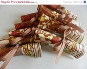 25% OFF Memorial Day Sale Set of 9 Travel Jewelry Roll Organizers with Monograms