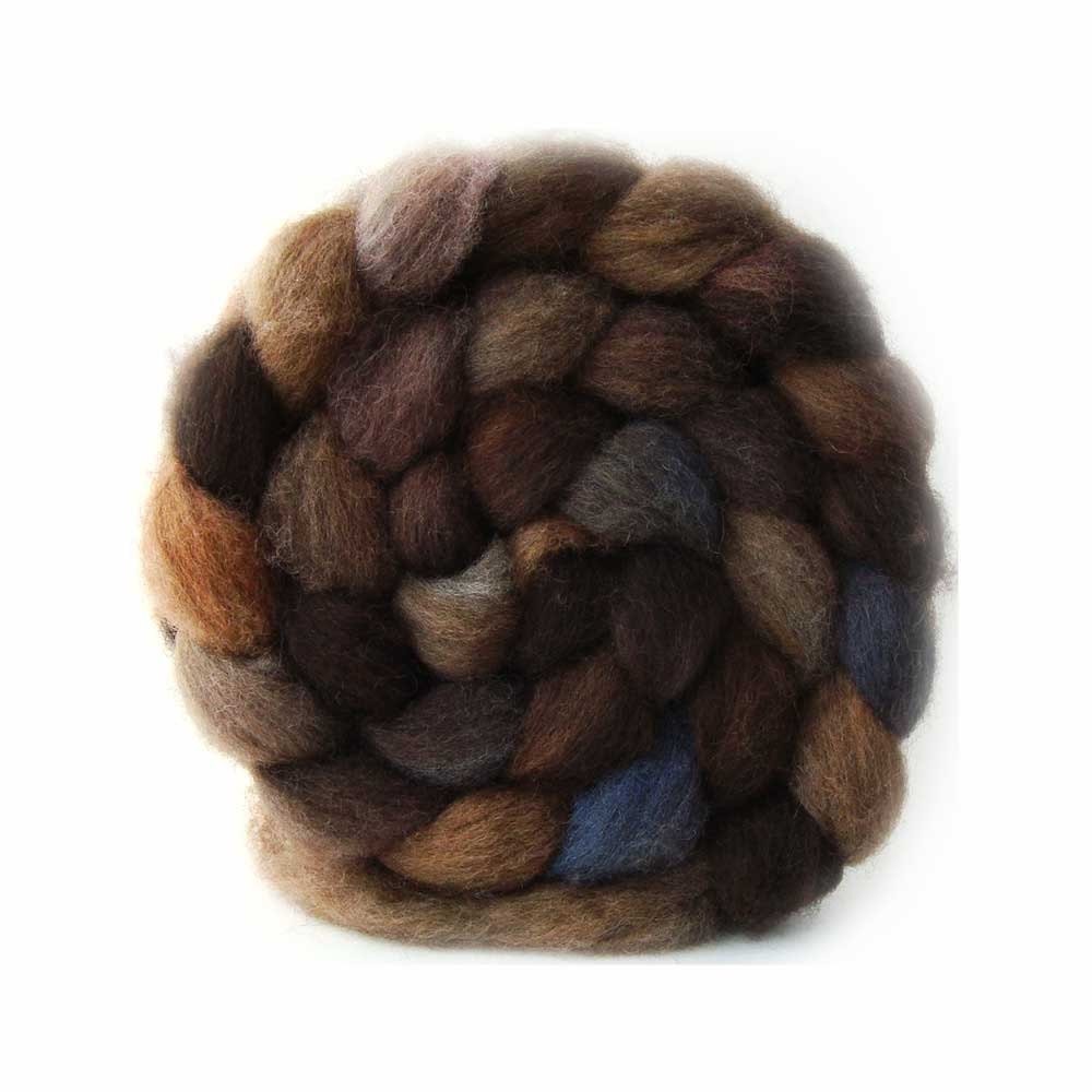 Buy 3 Get 1 Free - shetland top SLUMBER roving hand painted 4.2oz