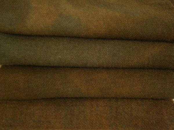 GRUNGE  Hand Dyed Wool Fabric  for Rug Hooking, Penny Rug,  Applique Half Yard Bundle