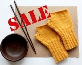 Knitting Fingerless Gloves Mittens Arm Warmers Harvest. Autumn trend. halloween gift