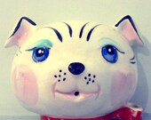 Ceramic Cat String and Scissor Holder
