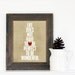 Digital Art Print Wonderful Life - Latte Beige Dots Typographic Poster
