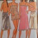 1980s Vintage Womens Sewing Pattern Slips Camisole Panties Style 4839 Bust 34-36-38"