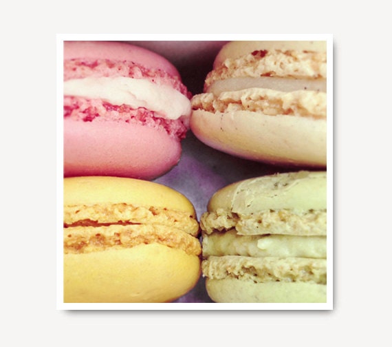 French Macaron Photo, pastel Macaroon photo, pink, cream, yellow, mint, Food Art, Kitchen Art, sweet, dessert, treat, dreamy, foodie art