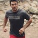 Heather Gray Athletic - Casual T-shirt for Men / Unisex united States Shipping Board