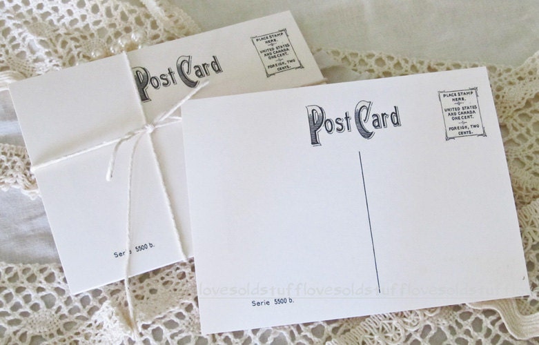 Postcards Blank Manila Set of 10