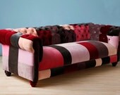 VELVET PATCH - chesterfield patchwork sofa