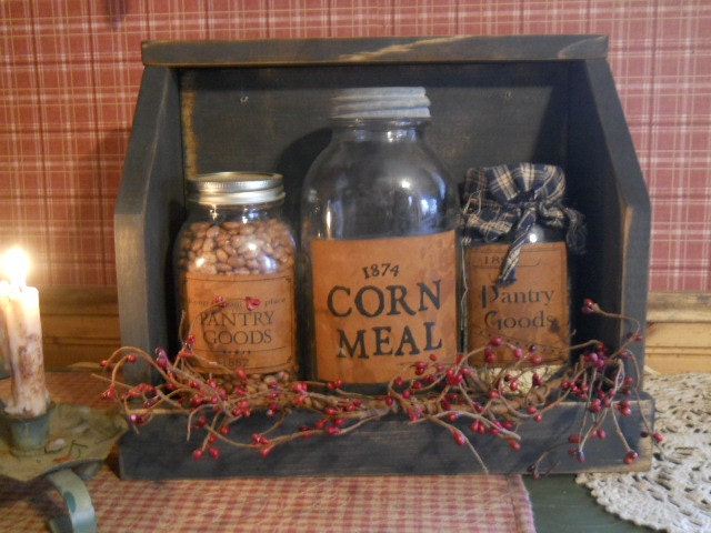 Primitive Jar Keep/ Farmhouse Jar Keep