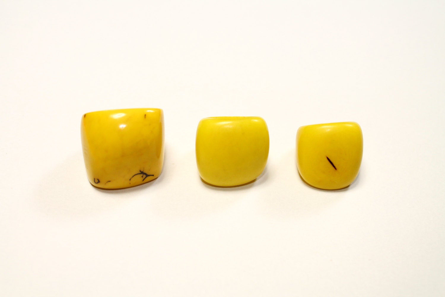 Yellow Tagua Ring - Eco-Friendly Jewelry