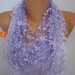 Women Shawl Scarf - Cowl Scarf - Lilac - Lace Scarf - fatwoman